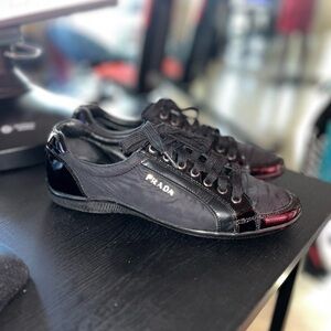 Womens Black Prada sneakers